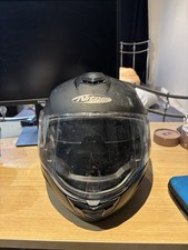 NITRO F440 DVS SATIN BLACK MODULAR MOTORCYCLE MOTORBIKE FLIP UP HELMET SUN VISOR