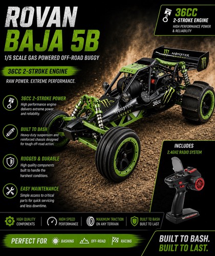 Rovan baja rc - 5b, 1/5