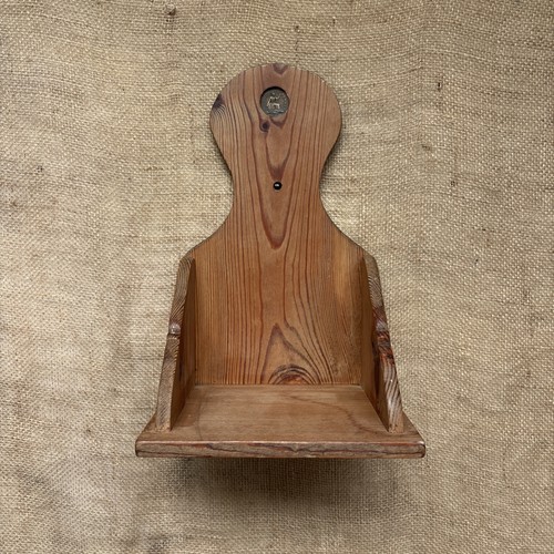 Vintage pine wooden shelf - vintage,