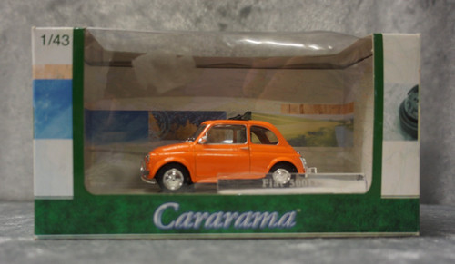 Cararama fiat 500d - fiat, orange
