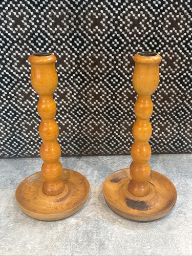 Pair vintage wooden - pair,