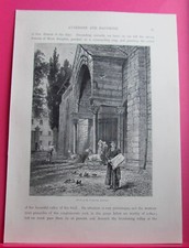 PICTURESQUE EUROPE WOODCUT -
