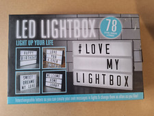 LED Lightbox with Interchangeable Letters - Light Up Your Life