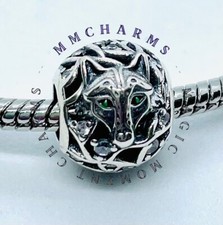WOLF / DOG  -Sterling Silver S925 -European Charm & Pouch - Tribal Spirit Animal
