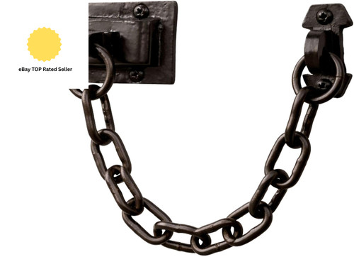 Cast iron sliding door - iron, chain