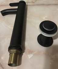 Tall Black Matt Mono Mixer Tax