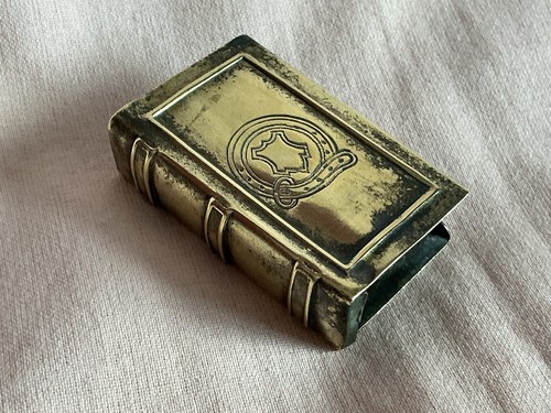 Ww1 trench art miniature brass - trench,