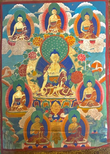 Tibetan buddhist thangka - tibetan,