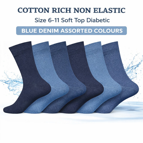 Mens socks cotton rich non - mens,