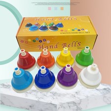 Set of 8 Rainbow Music Bells