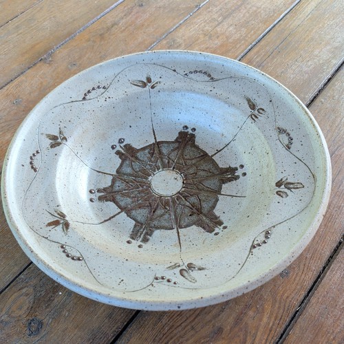 Large studio pottery bowl - bowl,