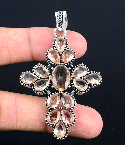 Morganite gemstone handmade - gemstone,