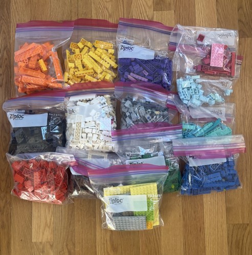 Lot lego bricks sorted by - sorted,