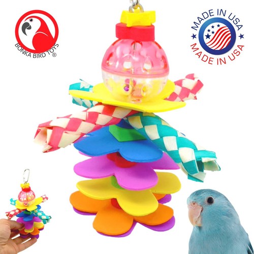 1861 flower power bird toy - flower,