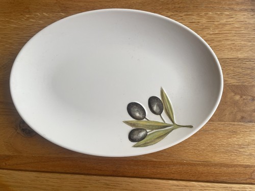 Rare embossed melamine oval - embossed,