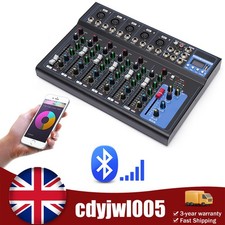 Professional Audio Mixer Sound Board Console Desk System Interface 7-Channel USB