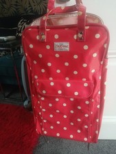 Cath Kidston Red Oilcloth foldable shopping Trolley With Wheels