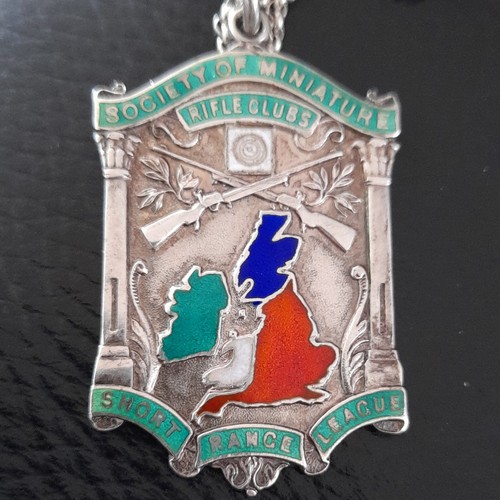 Hallmarked silver enamel - hallmarked, &