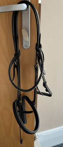 Black leather cob - cob, bridle