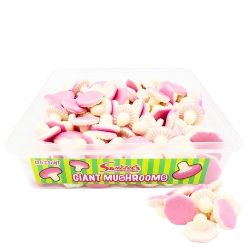 Swizzels giant mushrooms tub - swizzels,