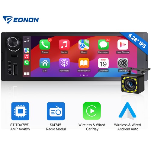 Eonon 1din ips - 6.28", radio