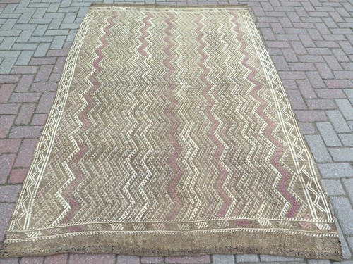 Vintage turkish rug wool - turkish,