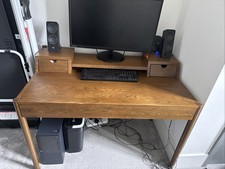 Home Office Desk Will Three Draws And Monitor Stand