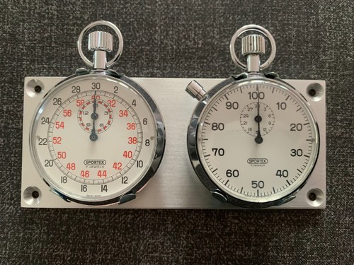 Heuer sportex 55mm stopwatch - heuer,