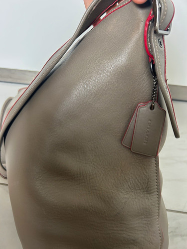 Coach grey smooth leather - coach,