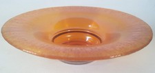 Fine Vintage Art Deco Iridescent Orange Art Glass Bowl - WMF Myra Ikora interest