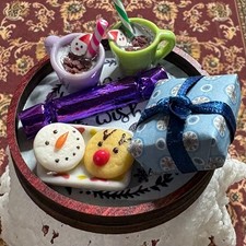 dolls house xmas tray &