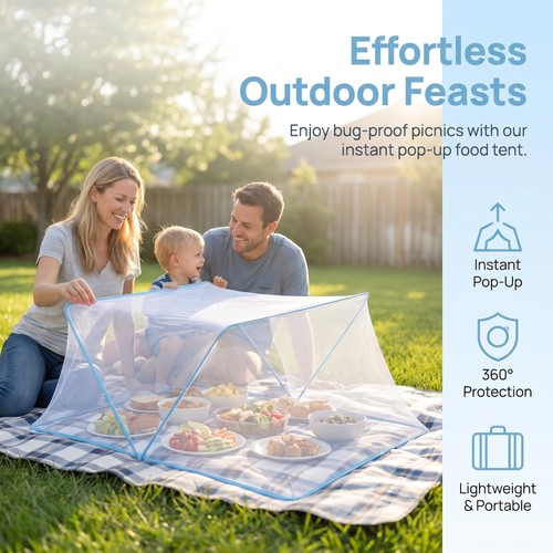 Large white food cover outdoor - white,