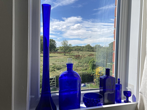 Cobalt bristol blue glass - bristol,