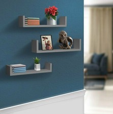 U Shaped Floating Shelve Set