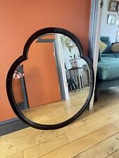 Antique Vintage Art Deco 1920s - 30s Mirror With Bevelled Edge Unusual Clover