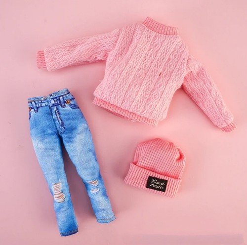 Winter pink jumper - capri, blue
