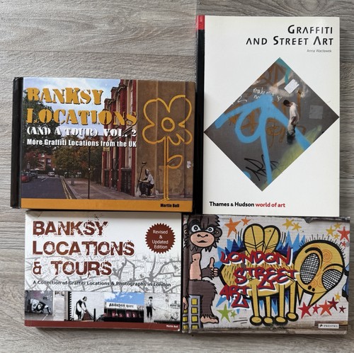 Banksy graffiti and street art - and,