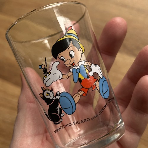Vintage disney glass pinocchio - disney,
