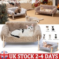 Elevated Pet Dog Cat Bed Sofa Couch Kitten Lounge Raised Sofa Bed 4-Legged UK 