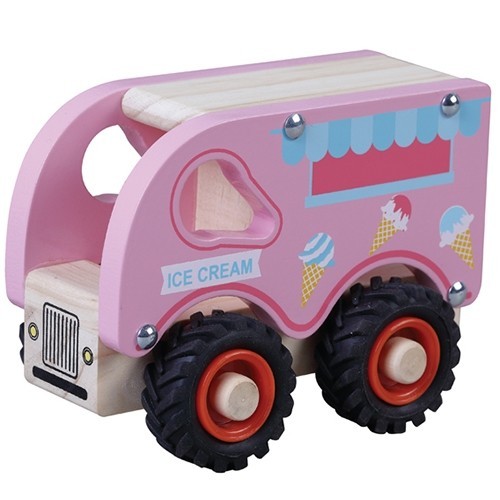 Wooden ice cream truck - wooden,