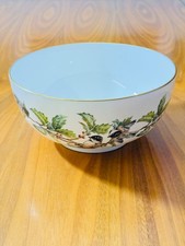 Boehm Chickadees & Holly Bowl
