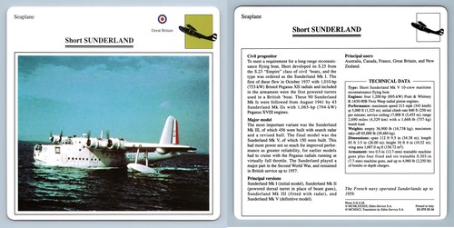 Short sunderland seaplane - short,
