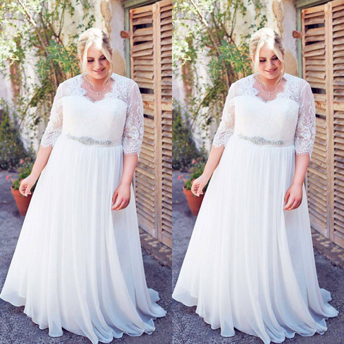 Chiffon plus size wedding - plus,