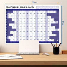 A0 2026 Dated Wall Planner