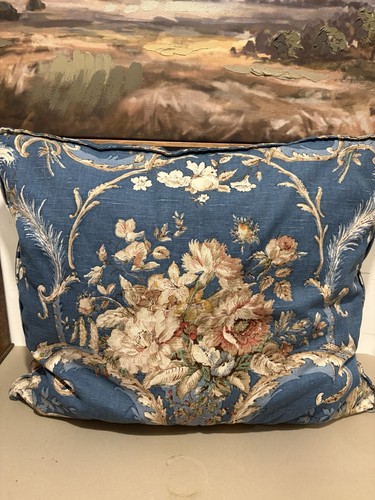 Deep blue vintage floral