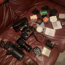 Vintage Camera. Vintage Camera Lense. Vintage 35mm Camera. Vintage Camera Bundle