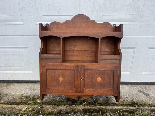 Victorian pine wall shelf - victorian,