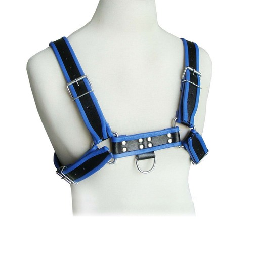 Men leather chest harness - chest,