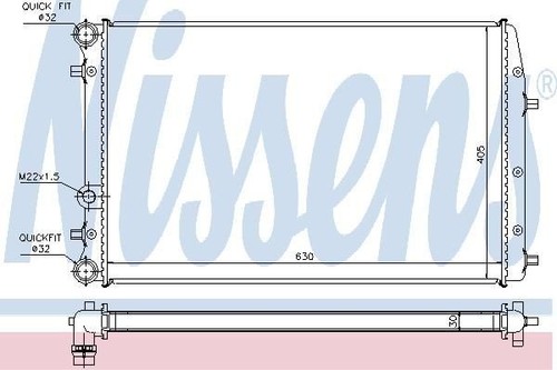 Nissens radiator for - radiator,
