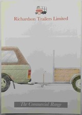 Original Richardson Trailers Ltd Commercial Range Brochure, c 1990